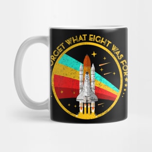 Retro Stripes Funny Saying I Forget What Eight Was For - Violent femmes kiss off - Rocket Lover Mug